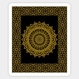 Golden pattern Moroccan Sticker